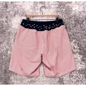 Birddogs Gym Shorts XL Long Mens Stars & Stripes USA Flag Lined